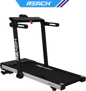 Reach Evolve Auto Incline Motorized Automatic Treadmill Running Machine 5.5 HP Peak Motor Extra Cushioned Treadmill Treadmill (Max Weight:100 kg)