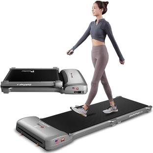 Powermax Fitness WalkPad-5 (4HP Peak)with Remote Control, Ultra Thin, Double Folded Running Deck Treadmill (Max Weight:100 kg)