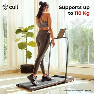 Cult SmartrunBaytown 2HP Peak Motorized| Walk Pad |Max Speed 8 Km/hr|Max Weight 110Kg Treadmill (Max Weight:110 kg)