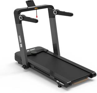 Durafit Vibe 5HP BLDC Peak 120Kg User Weight | 12-Auto Incline| 14km Speed | Home Use Treadmill (Max Weight:120 kg)