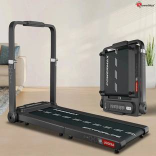 Powermax Fitness JOGPAD (4HP Peak) Motorized Exercise Machine for Home Gym | Foldable Jogging Pad Treadmill (Max Weight:120 kg)