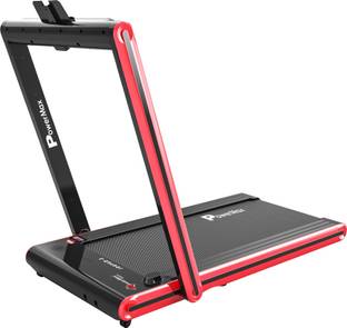 Powermax Fitness JogPad-2 Dual Display with Bluetooth Speaker Treadmill (Max Weight:120 kg)