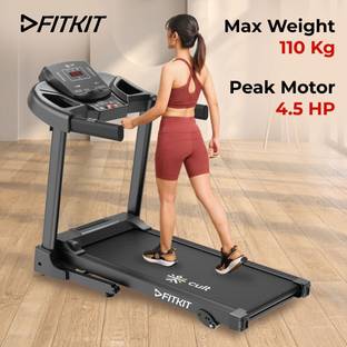 FITKIT by Cult PowerRun-96 BLDC Motor (4.5HP Peak)| Max Weight: 110kg | Home Use Treadmill (Max Weight:110 kg)