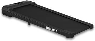 Durafit Efficio Black |2.5 HP Peak DC Motorized |No Installtion Required Treadmill (Max Weight:100 kg)