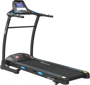 Powermax Fitness MaxTrek TDM-110 (4HP Peak) LCD Disp., Multifunction Console, AUX, USB, Home Use Treadmill (Max Weight:110 kg)