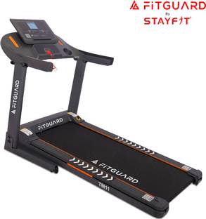 FITGUARD Treadmill By STAYFIT 3HP Peak Advanced App Based Easy Lubrication 14KM/hr Speed Treadmill (Max Weight:100 kg)