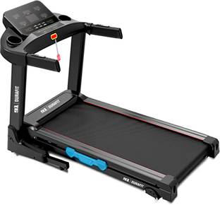 Durafit Solid 5.5HP AC Peak | 12-Auto Incline | 16km Speed Home Use Treadmill (Max Weight:130 kg)