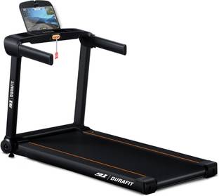 Durafit Ace Pro 4.5HP Peak BLDC Motorized | 16km Speed | 20-Auto Incline| Home Use Black Treadmill (Max Weight:120 kg)