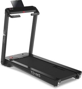 Powermax Fitness Urbantrek TD-M5 (5HP Peak) Auto Lubrication, LED Disp.,Pre-set Programs Home use Treadmill (Max Weight:115 kg)