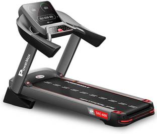Powermax Fitness TAC-600 (5HP AC Motor)Max user-150kg Semi-Commercial Motorized Foldable Home Gym Treadmill (Max Weight:150 kg)