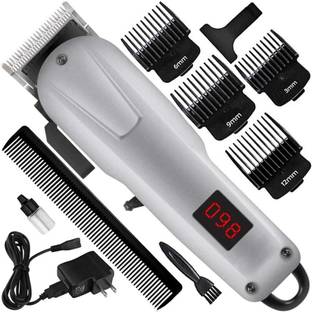ValueShop Rechargeable Trimmer, Low Noise, Easy Grip Hair Cutting Overall Hair Maintenance Fully Waterproof Trimmer 240 min  Runtime 4 Length Settings