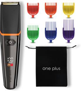 One Plus OP 17 Cordless Professional Hair Trimmer Titanium coated blade waterproof Trimmer 120 min  Runtime 12 Length Settings