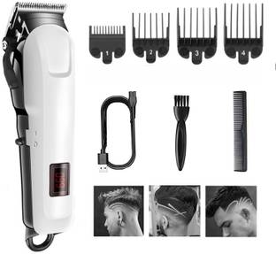 रकून Rechargeable LED Display Hair Clipper Heavy Duty for Hair and Beard Cut रनटाइम: 240 min ट्रिमर पुरुषों और महिलाओं के लिए