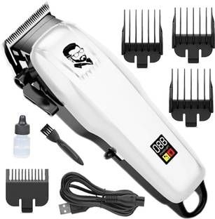 TBKD New Adjustable Professional Hair Clipper With LED Display Trimmer 240 min  Runtime 4 Length Settings