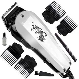 QGS Waterproof Professional Corded Beard Mustache Hair Trimmer High Power Hair Clipper Electric Razor (0.8mm to 12mm Trimming Range) (6 Month Warranty) 5898 Fully Waterproof Grooming Kit 0 min  Runtime 7 Length Settings