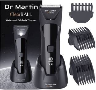 DR MARTIN Man Body Grooming Trimmer For Private Part, Beard, Pubic Hair Fully Waterproof Fully Waterproof Body Groomer 90 min  Runtime 5 Length Settings