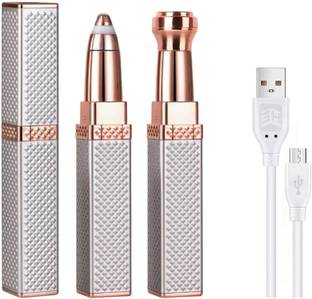 CJEN CJ_01 2 In 1 Eyebrow Trimmer Machine For Women Face Lips Nose Hair Removal Trimmer 45 min  Runtime 1 Length Settings