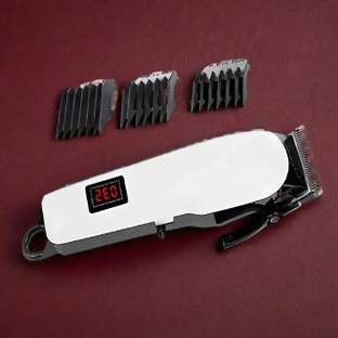 Ziddjeet A12Barber machines, Professional Hair clippers Electric Cordless LCD Hair Fully Waterproof Trimmer 300 min  Runtime 4 Length Settings