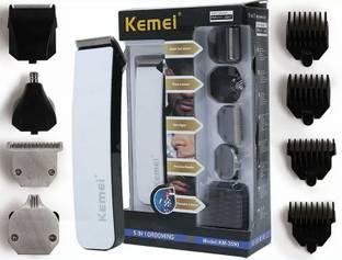 Kemei QUALX KM 3580 4 IN 1 Trimmer 45 min  Runtime 4 Length Settings