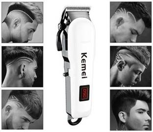 KEE MEI Pro Quality Digital Cordless Trimmer Rechargeable Beard Shaver Stylish Clipper Trimmer 60 min  Runtime 4 Length Settings