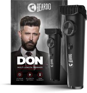 BEARDO PR2633 Trimmer 150 min  Runtime 20 Length Settings