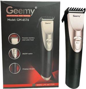 Geemy Supreme Quality Lightweight Rechargeable Trimmer Beard Shaver Clipper Trimmer 45 min  Runtime 4 Length Settings