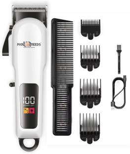 Pick Ur Needs Professional Rechargeable Hair Clipper / Trimmer For Men With LED Smart Display Trimmer 180 min  Runtime 8 Length Settings