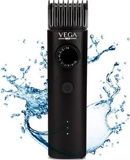 VEGA X3 Waterproof Beard Trimmer For Men With Fast Charge 90 min Runtime VHTH-24 Fully Waterproof Trimmer 90 min  Runtime 10 Length Settings