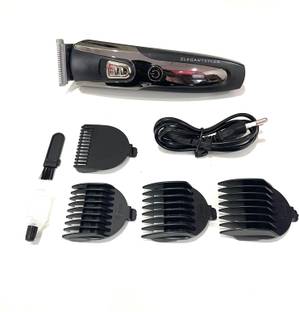ELEGANTSTYLER GEEIMY GM_6123 BLACK BARBER'S PROFESSIONAL HAIR CUTTING MACHINE Trimmer 60 min  Runtime 3 Length Settings