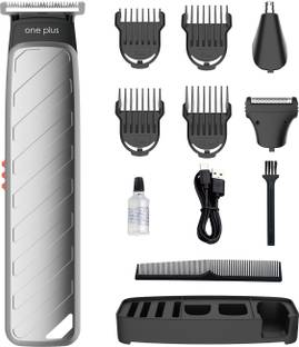 One Plus OP 511 Cordless Professional 8 in 1 Grooming Kit Washable Trimmer 120 min  Runtime 4 Length Settings