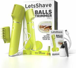 LetsShave Balls Trimmer Fully Waterproof Body Groomer 90 min  Runtime 3 Length Settings