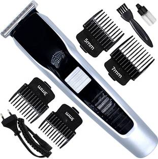 HTTCC Professional Chargeable Beard Moustache Trimmer Hair Clipper Electric Razor VI Fully Waterproof Grooming Kit 120 min  Runtime 4 Length Settings