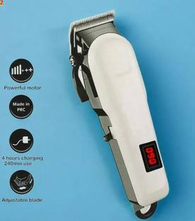 Ziddjeet A207 M809T RECHARGEABLE HAIR CLIPPER & TRIMMER Trimmer Fully Waterproof Trimmer 140 min  Runtime 4 Length Settings