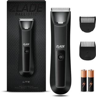 Zlade Ballistic Lite Waterproof Trimmer for Men Safe on Sensitive Areas Fully Waterproof Body Groomer 100 min  Runtime 4 Length Settings
