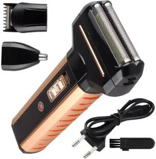 kmm Shaver And Nose Trimmer 3 In 1 Hair Clipper For Men Fully Waterproof Grooming Kit 75 min  Runtime 2 Length Settings
