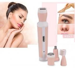 Kemei KM-3024 Professional Ladies Shaver with Rechargeable Shaver for Body Grooming Trimmer 45 min  Runtime 4 Length Settings