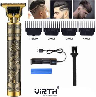 Virth Golden Rechargeable T Liners for Beard Trimmer Men Trimmer 120 min  Runtime 4 Length Settings