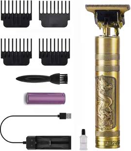 Leemoza Ultra Golden Cordless Trimmer, Multiple Comb, Shaver, Beard Quality Professional Trimmer 120 min  Runtime 4 Length Settings