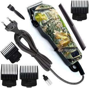 Gemmy Corded Professional Beard Trimmer High Power Hair Fully Waterproof Trimmer 0 min  Runtime 4 Length Settings