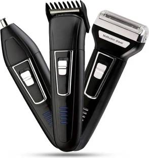 RACCOON 3 in 1 Hair Trimmer Beard Electric Hair Cutting Machine Haircut Cordless Clipper Fully Waterproof Trimmer 60 min  Runtime 5 Length Settings