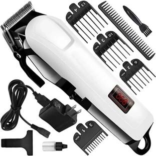 ICC 2000mAh Battery Rechargeable Heavy Duty Steel Blade Hair Clipper Beard Moustache Fully Waterproof Trimmer 240 min Runtime 4 Length Settings