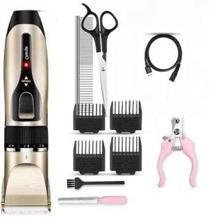 EVETIS Wireless Rechargeable Pet Hair Trimmer Dogs & Cats Grooming Machine Trimmer 180 min  Runtime 4 Length Settings
