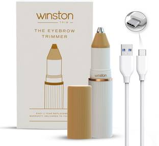 Winston Eyebrow Trimmer for women - Rechargeable Trimmer 90 min  Runtime 0 Length Settings