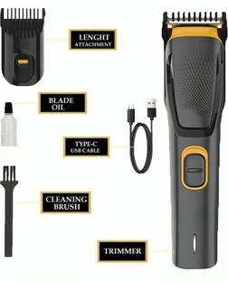 Trendy styler Trimmer Men Fully Waterproof Trimmer 90 min Runtime 5 Length Settings Trimmer 90 min  Runtime 5 Length Settings