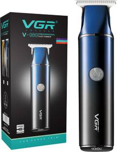 VGR V-986 Professional T-blade Precision with LED display Trimmer 150 min  Runtime 4 Length Settings