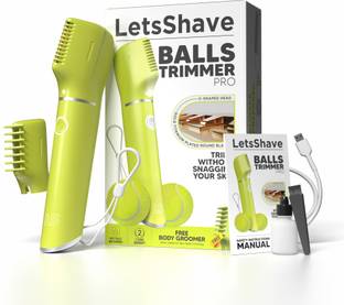 LetsShave Balls Trimmer Fully Waterproof Body Groomer 90 min  Runtime 3 Length Settings