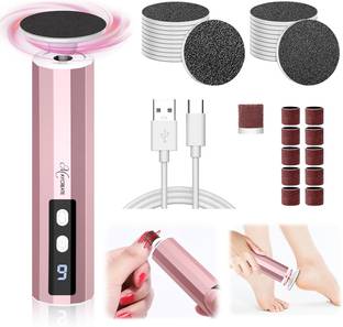 maycreate Electric Foot Callus 2 in 1 Polisher 9 Speed Adjustable Grooming Kit 240 min  Runtime 1 Length Settings