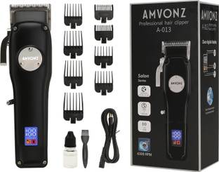 AMVONZ A-013 Professional Hair Clipper For Salon Trimmer 200 min  Runtime 8 Length Settings