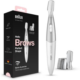 Braun FG1106 Eyebrow Mini Precision Trimmer,Brow Trimming, Styling & Shaping for Women Trimmer 120 min  Runtime 4 Length Settings