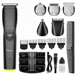 Ooty Sky OT1004 Multi-functional Manscaping Body Hair set Fully Waterproof Trimmer 120 min  Runtime 4 Length Settings